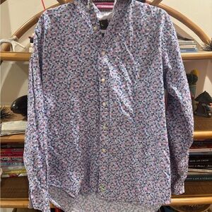 Tailorbyrd Multicolor Floral Button Down Shirt